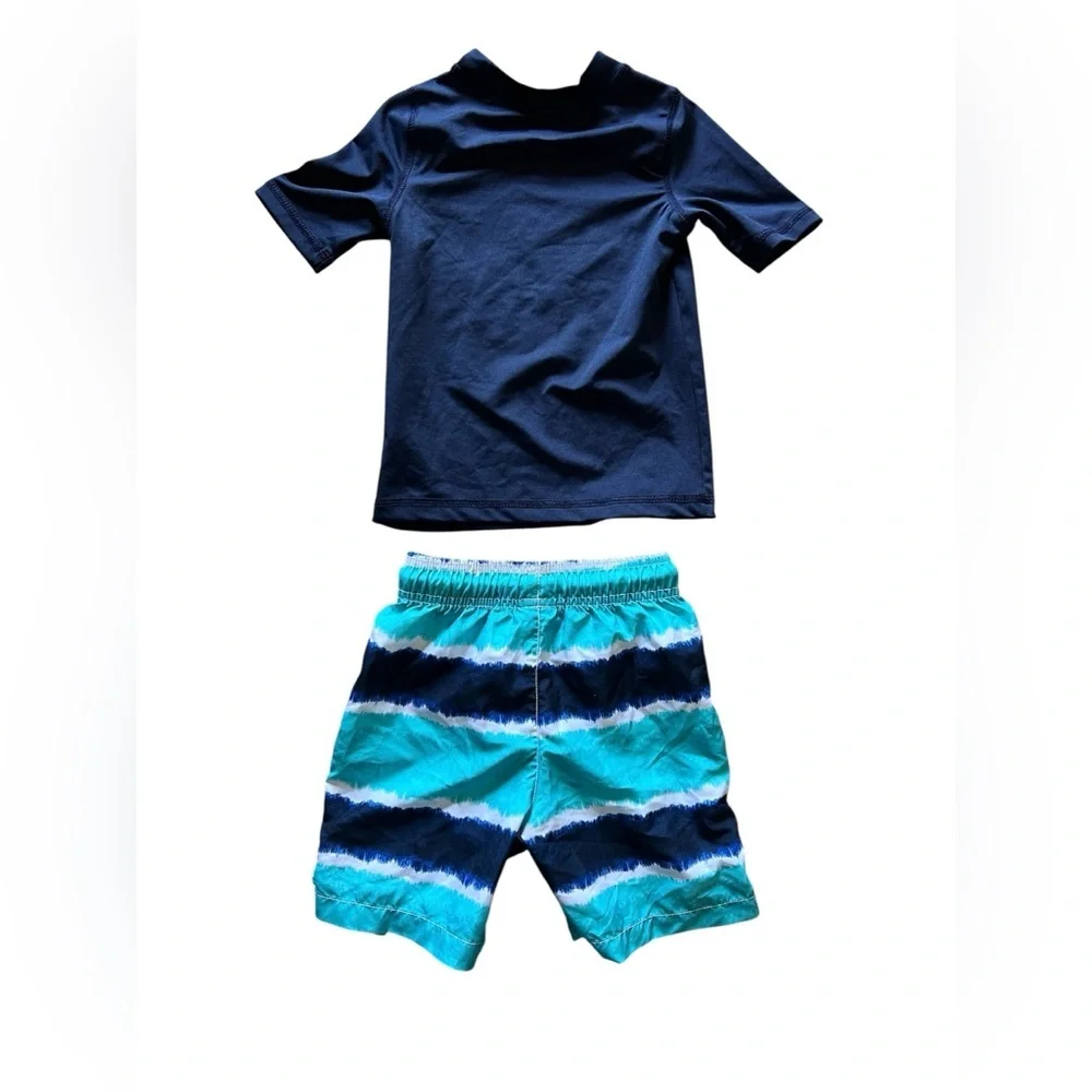 Children’s Place Toddler Boys Blue Shark Swim Set | 3T
